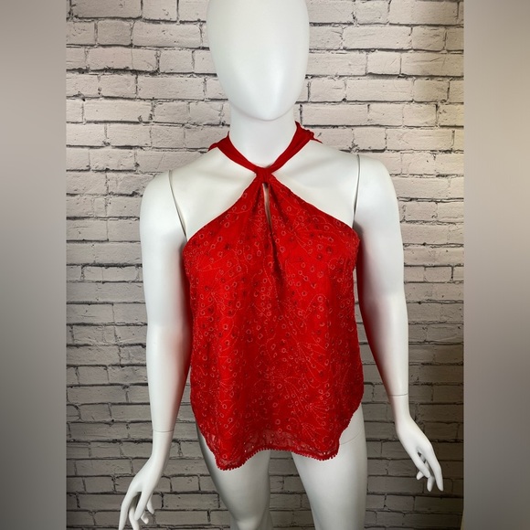 Sofia Vergara Red Lace Halter Top size 3X - Picture 2 of 11